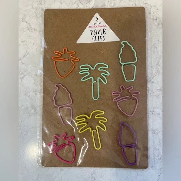 Target Summertime Paper Clips and Matching Strawberry Sticky Note Pad - Picture 3 of 3